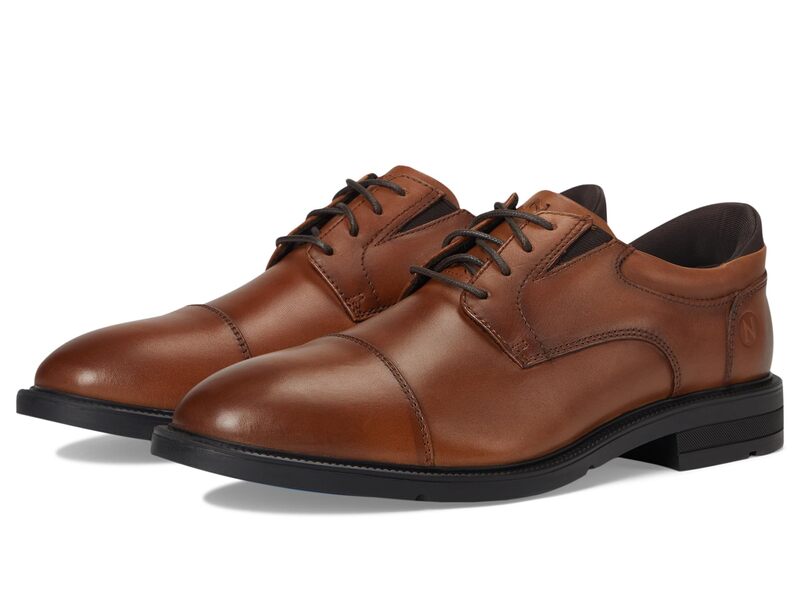 ノンブッシュ メンズ シューズ オックスフォード キャップ Nunn Bush Kore Icon Cap Toe Oxford Easy-on Easy-off Dress Casual Shoe Cognac