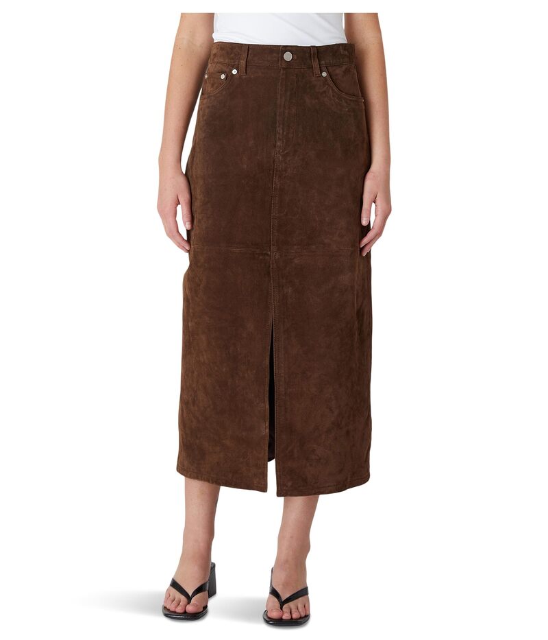 ブランクニューヨーク レディース ボトムスカート ミディ Blank NYC Midi Skirt Black Coffee ブラック