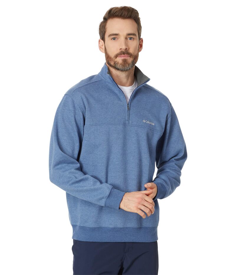 コロンビア メンズ アウター パーカー・スウェット ハーフジップ Columbia Hart Mountain II Half Zip Carbon Heather ギョリュウモドキ メンズファッション-トップス-パーカー