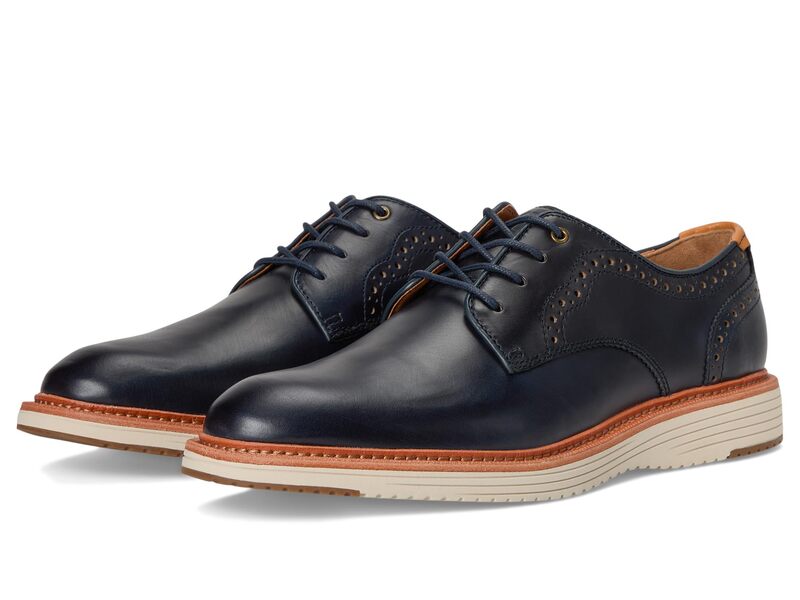 ジョンストンアンドマーフィー メンズ シューズ オックスフォード Johnston \u0026 Murphy Upton 175th Plain Toe Navy Oiled Amer ネイビー