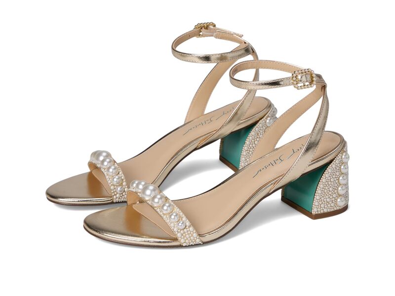 ブルーバイベトシージョンソン レディース シューズ 踵 Blue by Betsey Johnson Tina Gold ゴールド