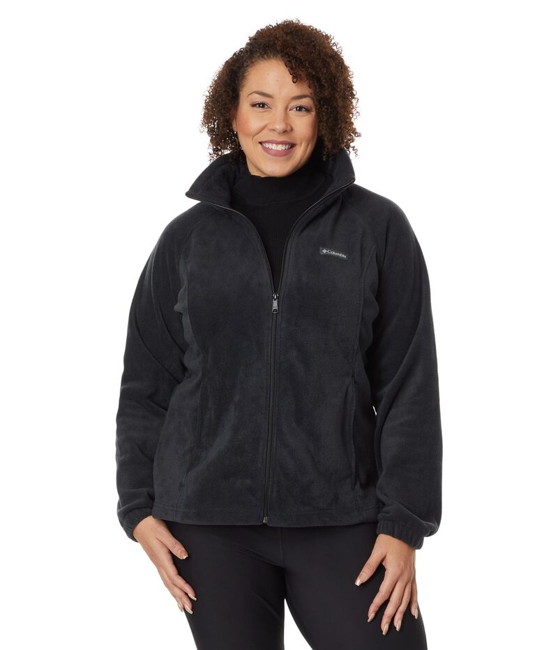 コロンビア レディース アウター コート プラスサイズ Columbia Plusize Benton Springs Full Zip Black ブラック