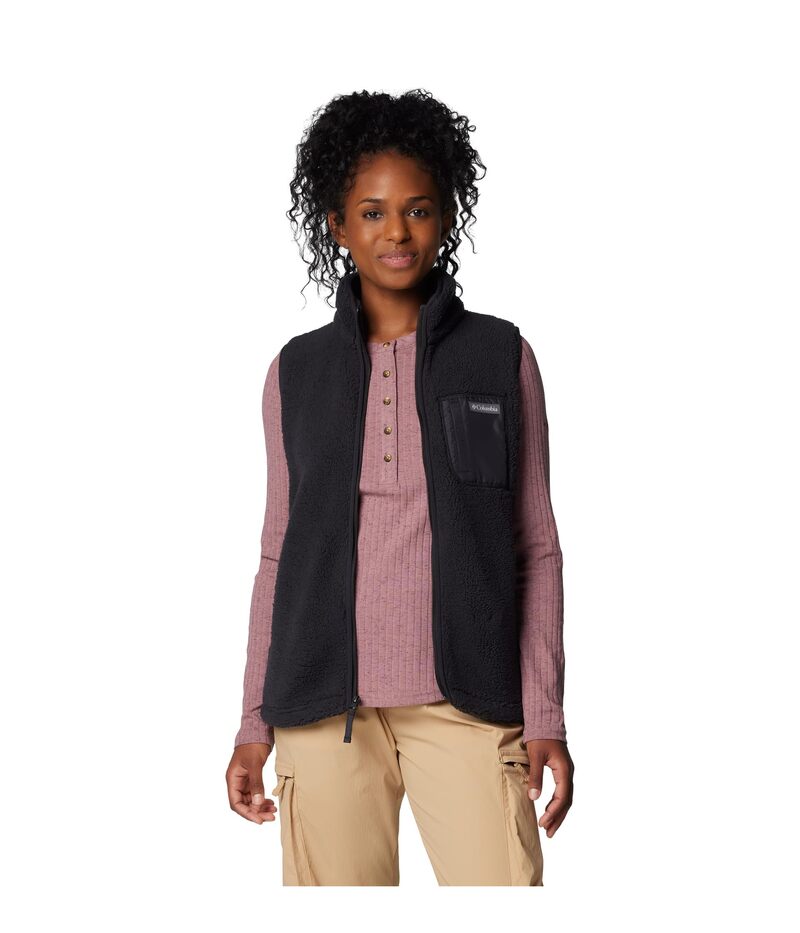 コロンビア レディース アウター 厚地の外套 限りない Columbia West Bend Vest II Black 黒いこと