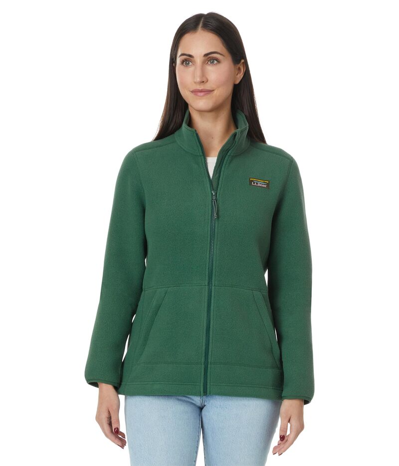 エルエルビーン レディース アウター コート フリース ジャケット L.L.Bean Mountain Classic Fleece Jacket Deep Green グリーン