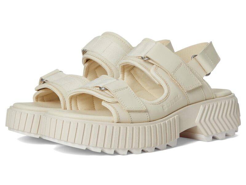 ソレル レディース シューズ 踵 サンダル SOREL Onave Multistrap Mid Sandals Chalk/Chalk 車輪止め