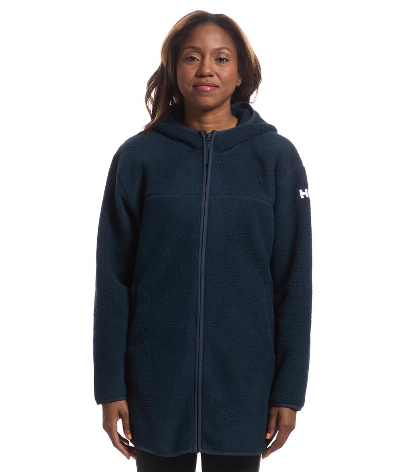 ヘリーハンセン レディース アウター 厚地の外套 上衣 Helly Hansen Maud Pile Jacket Blue 青色 コート・ジャケット-レディースファッション
