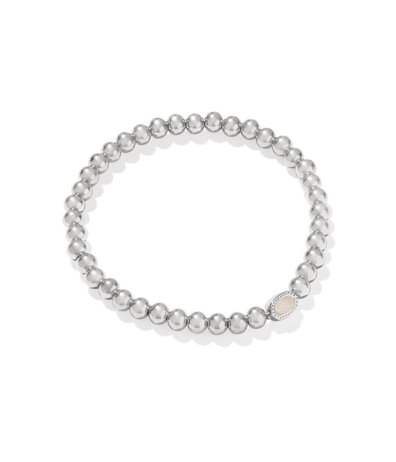 ケンドラスコット レディース アクセサリー ブレスレット・バングル・アンクレット ミニ Kendra Scott Mini Elaina Stretch Bracelet Silver Iridesce シルバー