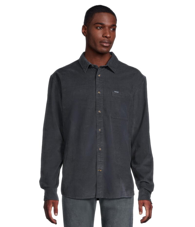 バブアー メンズ トップス シャツ Barbour Bramside Relaxed Cord Shirt Navy ネイビー