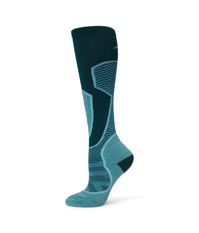 ダーンタフバーモント レディース アンダーお召しもの ソックス Darn Tough Vermont Outer Limits OTC Lightweight with Cushion w/ Padded Shin Juniper