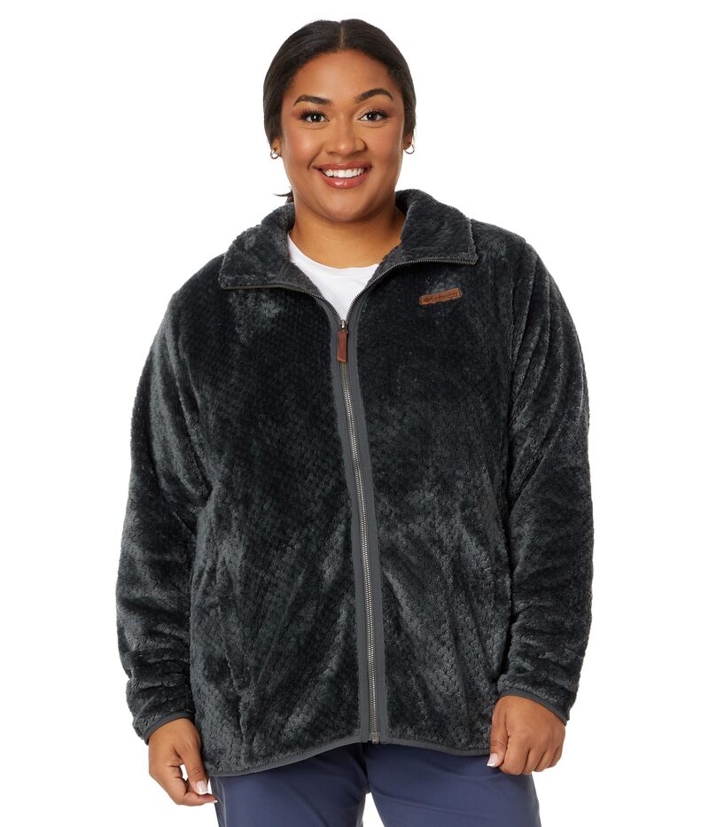 コロンビア レディース アウター 厚地の外套 つけ加える大きさ Columbia Plusize Fire Side II Sherpa Full Zip Shark