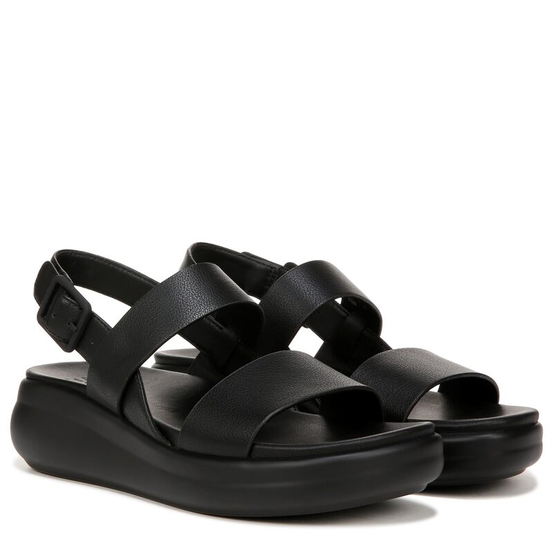 ナチュライザー レディース シューズ サンダル Naturalizer Coast Slingbacks Tumbled Black F 黒いこと