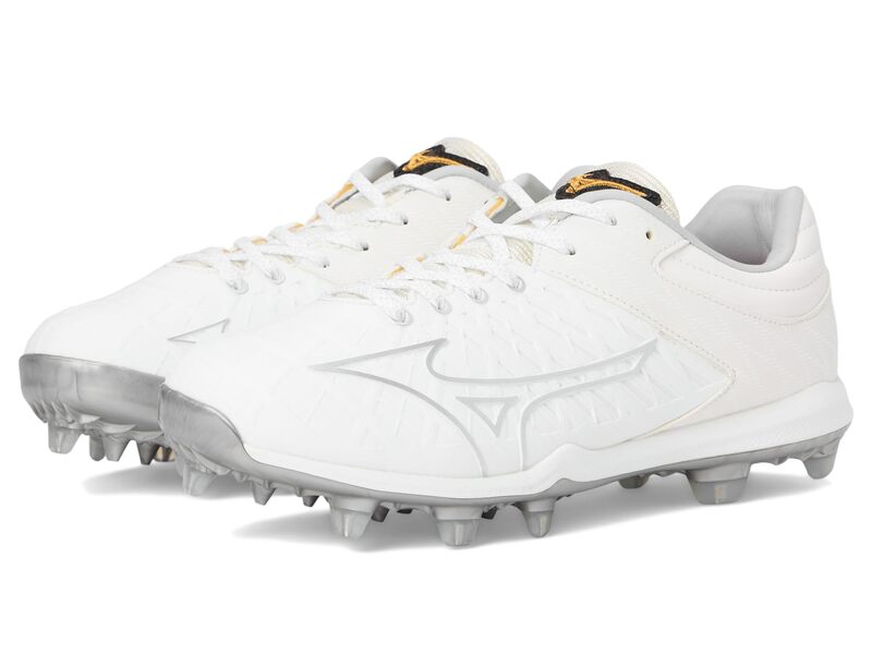 ミズノ レディース シューズ スニーカー Mizuno Pro Fp Low Tpu White-Silver ホワイト