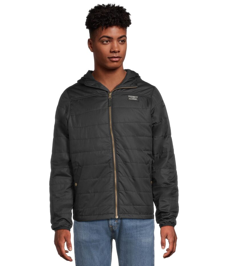 エルエルビーン メンズ アウター コート フーデッドジャケット L.L.Bean Mountain Classic Puffer Hooded Jacket Regular Black ブラック