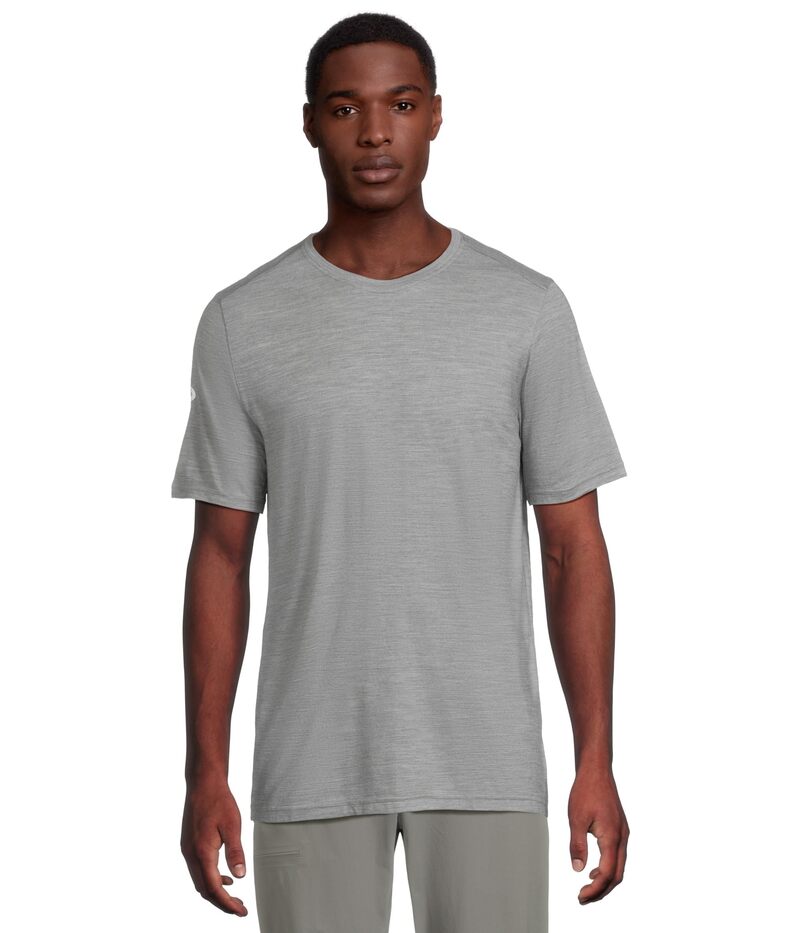 スマートウール メンズ トップス シャツ Smartwool Active Short Sleeve Light Gray Heat グレー