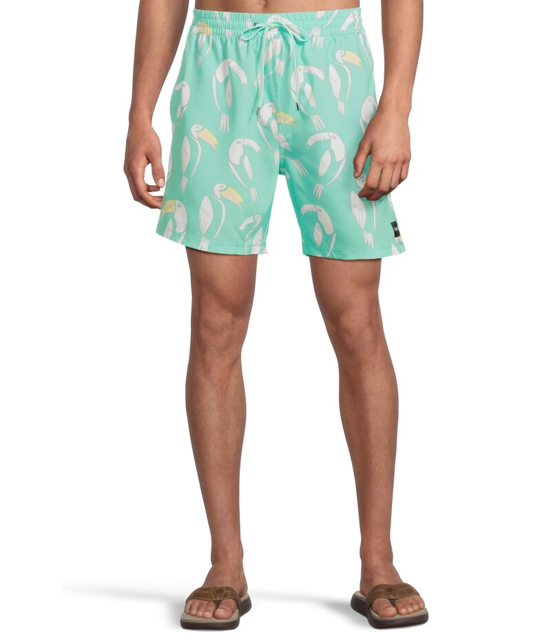 ハーレー メンズ 水泳着 二分の一ズボン下・さる股引き Hurley Cannonball Volley 17\" Tropical Mist"