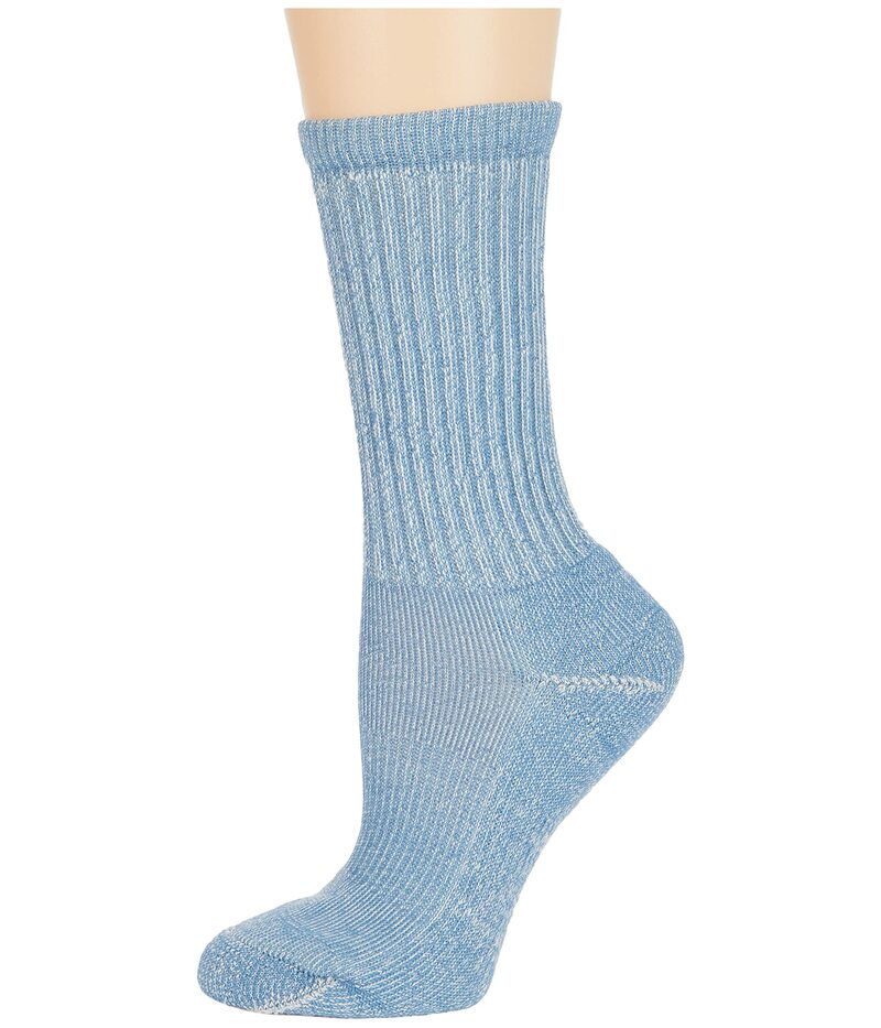 かっこ良い羊毛 レディース アンダーお召しもの ソックス Smartwool Classic Hike Light Cushion Crew Mist Blue 青色