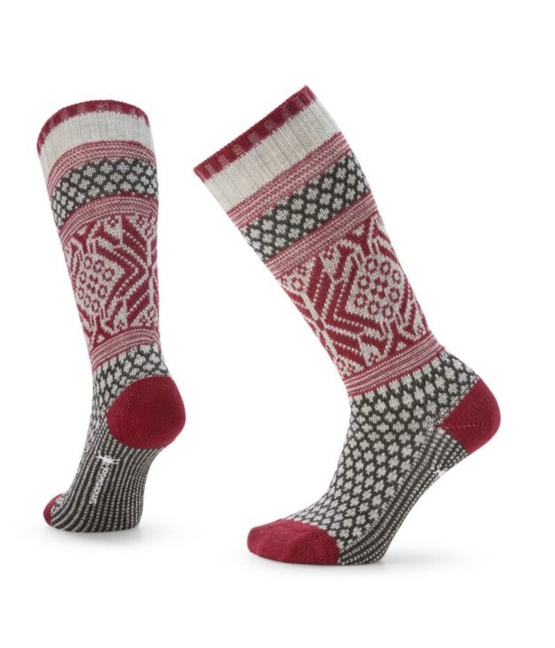 スマートウール レディース アンダーウェア 靴下 Smartwool Everyday Popcorn Snowflake Pattern Crew Socks Ash アッシュ