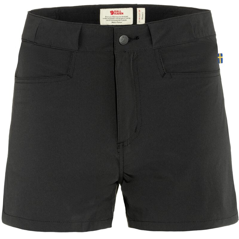 フェールラーベン レディース ボトムス 二分の一ズボン下・さる股引き 遊撃手ズボン下 Fjallraven High Coast Lite Shorts Black 黒いこと パンツ-レディースファッション-ボトムス