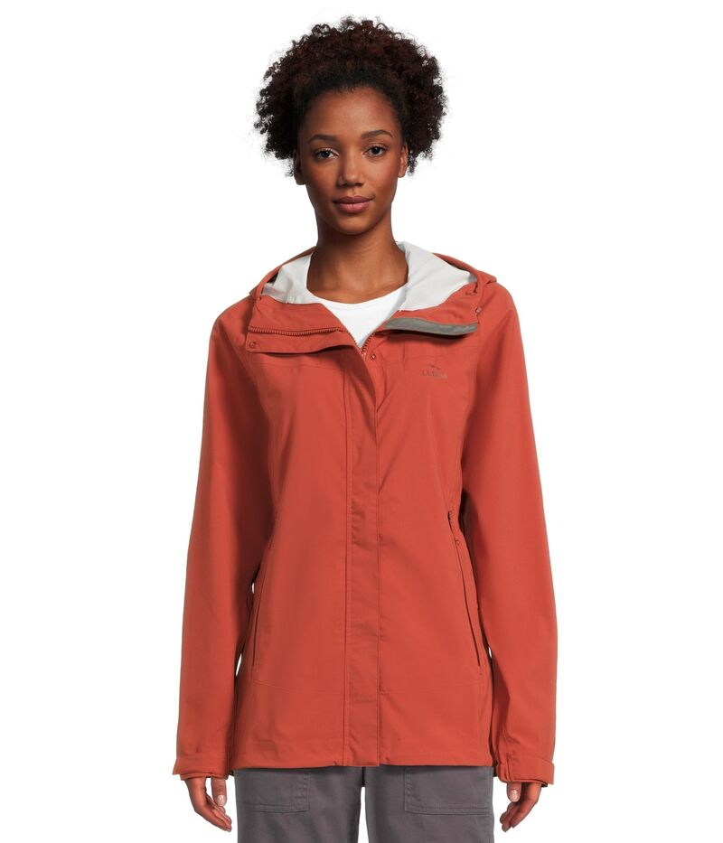 エルエルビーン レディース アウター 厚地の外套 上衣 L.L.Bean Cresta Stretch Rain Jacket Light Mahogany