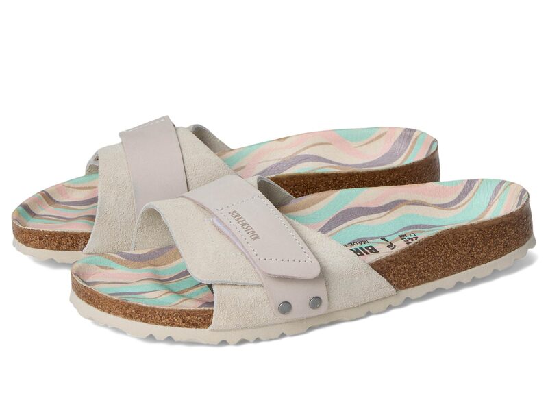 ビルケンシュトック レディース シューズ サンダル プリント Birkenstock Oita Printed Footbed Antique White ホワイト