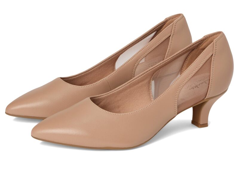 クラークス レディース シューズ ヒール Clarks Kepley Cora Warm Beige Leat ベージュ