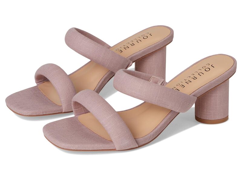 ジュルネ 寄せ合わせ レディース シューズ 踵 Journee Collection Aniko Blush 毛はらい
