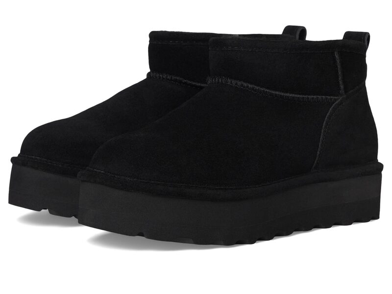 ベアパウ レディース シューズ ブーツ・レインブーツ Bearpaw Retro Shorty Black/Black ブラック