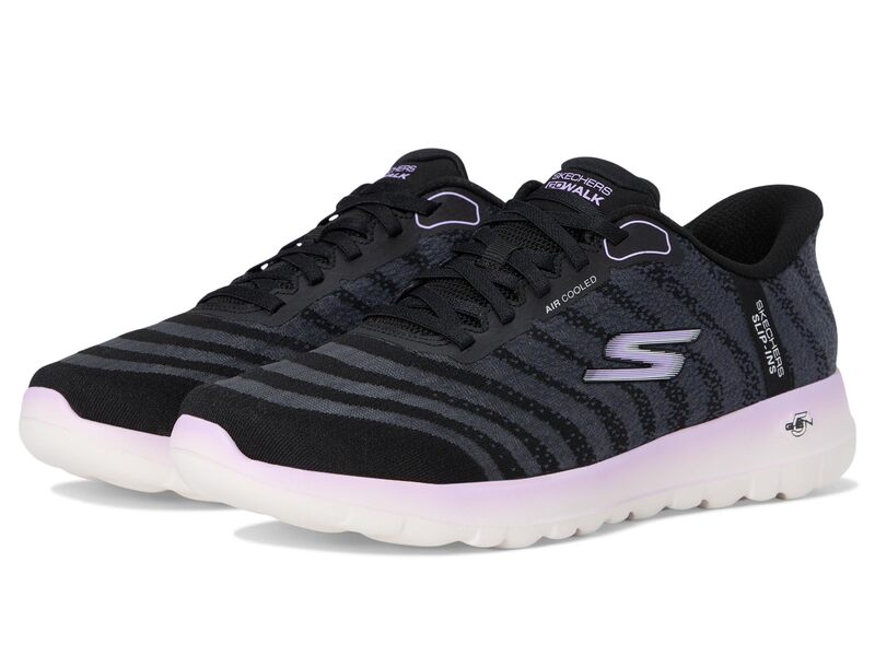スケッチャーズ レディース シューズ スニーカー SKECHERS Performance Go Walk Joy Juneau Hands Free Slip-Ins Black/Lavender ブラック