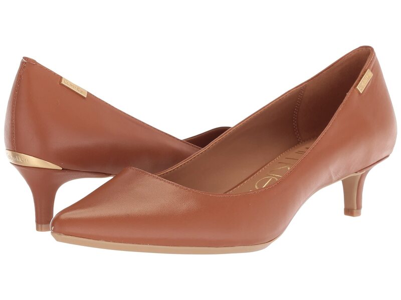 カルバンクライン レディース シューズ 踵 Calvin Klein Gabrianna Pump Cognac 1