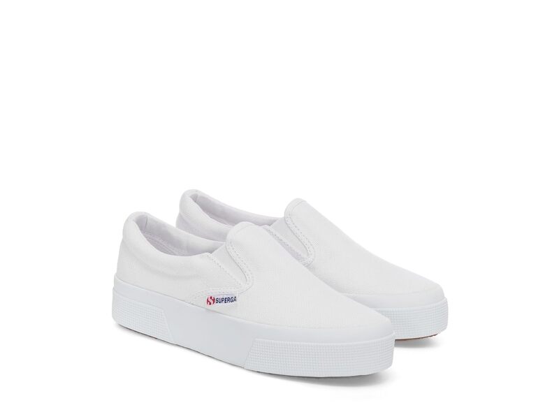 スペルガ レディース シューズ スニーカー プラットフォーム Superga 2740 Platform Slip On White ホワイト