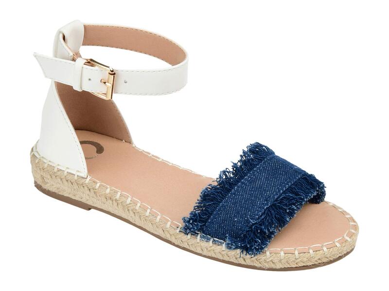 ジュルネ コレクション レディース シューズ ヒール サンダル Tシャツ Journee Collection Comfort Foam Tristeen Sandal Denim デニム