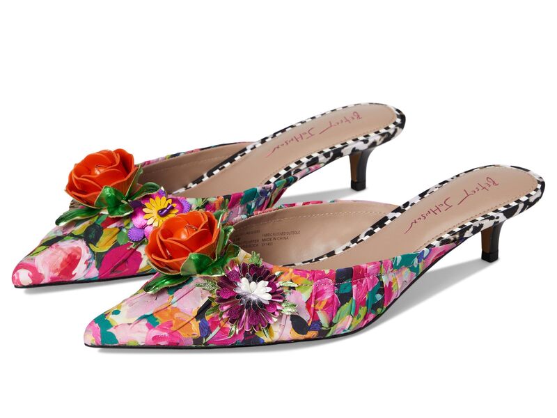 ブルーバイベトシージョンソン レディース シューズ 踵 Blue by Betsey Johnson Abigayl Multi Floral マルチ色つや