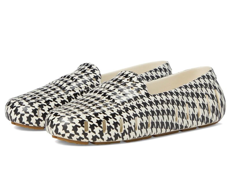フローファ レディース シューズ スリッポン・ローファー プリント Floafers Posh Driver Print Cream Black Hou クリーム