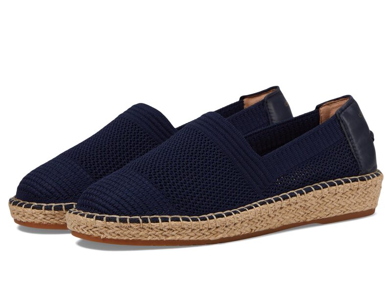 電話を掛けるハーン レディース シューズ スリッポン・ローファー Cole Haan Cloudfeel Espadrille II Marine Blue Sti 青色 靴-レディース靴-ローファー