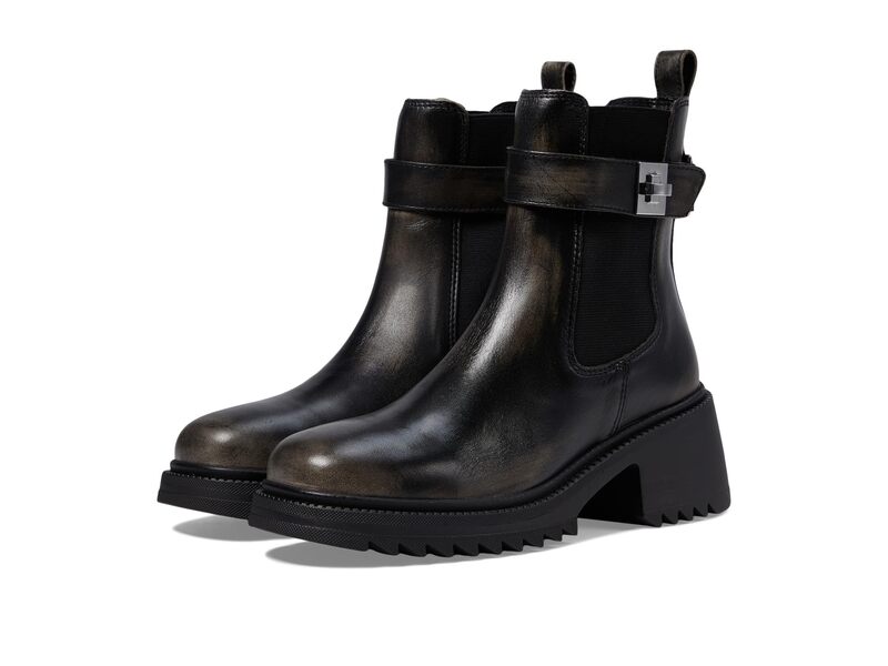 スティーブ マデン レディース シューズ ブーツ・レインブーツ Steve Madden Gates Black Distresse ブラック