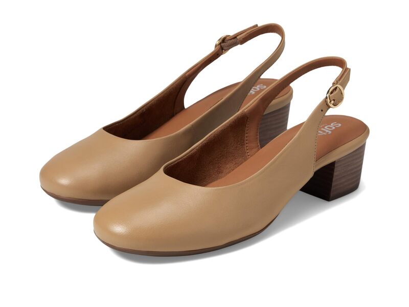 ホンブルグ帽ウォーク レディース シューズ 踵 SoftWalk Largo Nude
