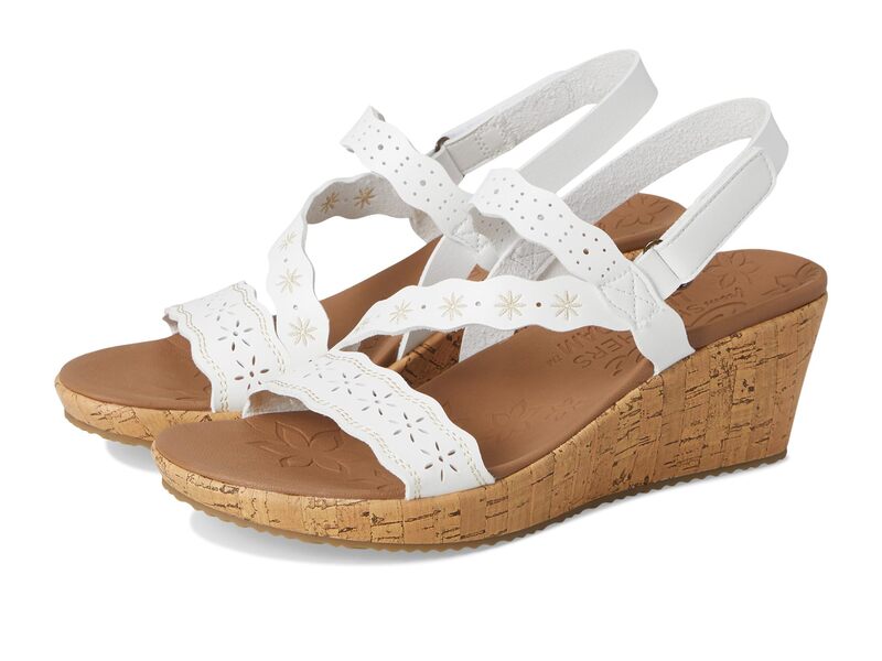 スケッチャーズ レディース シューズ 踵 SKECHERS Beverlee - Cherished Aura White 白いこと 靴-レディース靴