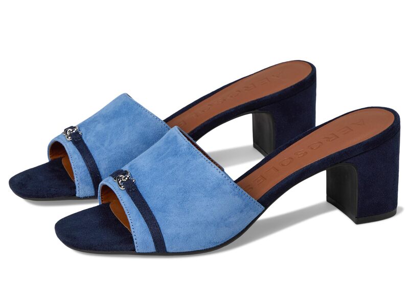 エアロソールズ レディース シューズ ヒール Aerosoles Gela Blue Jean Suede ブルー