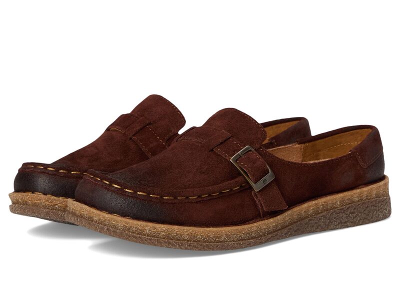 ボーン レディース シューズ 踵 Born Cory Dark Brown (Bru 赤銅色