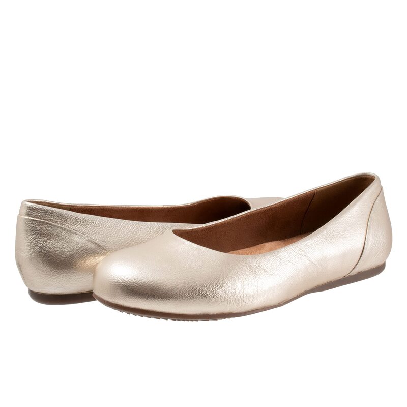 ソフトウォーク レディース シューズ サンダル SoftWalk Sonoma Champagne Metal シャンパン