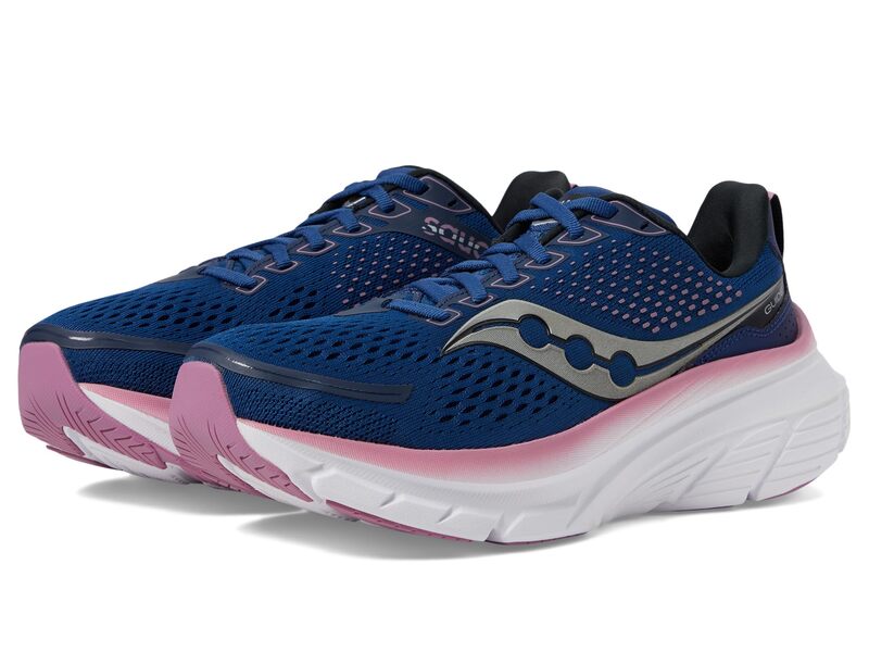 サッカニー レディース シューズ スニーカー Saucony Guide 17 Navy/Orchid ネイビー