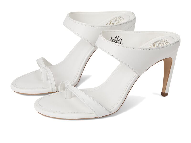 ヴィンスカムート レディース シューズ 踵 サンダル Vince Camuto Brisa Toe Loop Higheel Mule Sandals Bianco 1