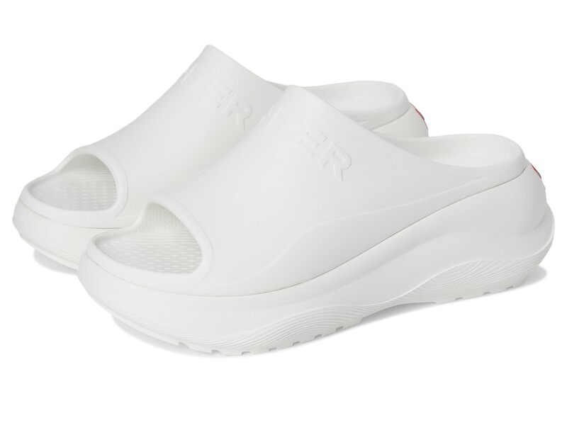 山立ち レディース シューズ サンダル Hunter Haddie White 白いこと