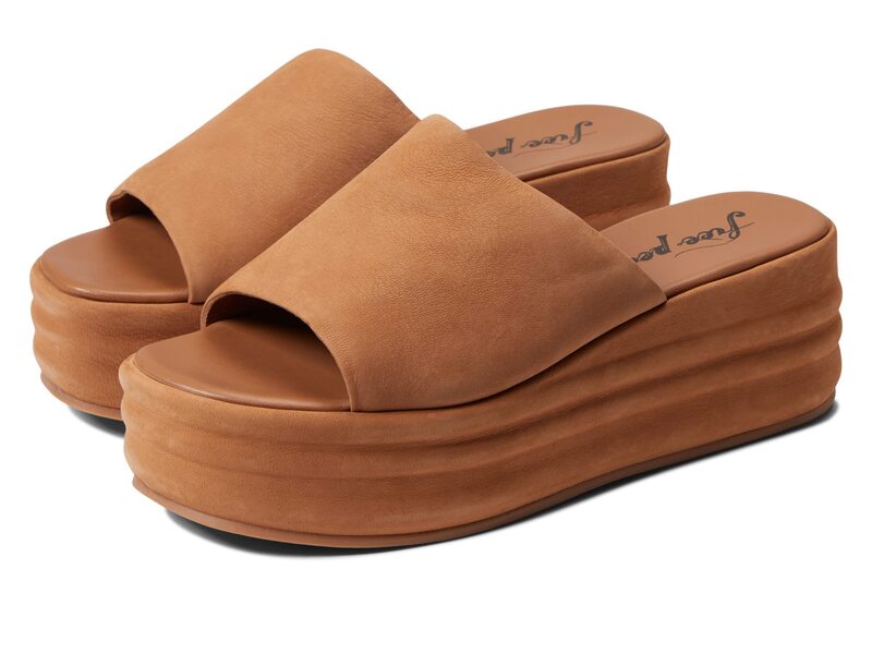 フリーピープル レディース シューズ 踵 プラットホーム Free People Harbor Platform Tan タン
