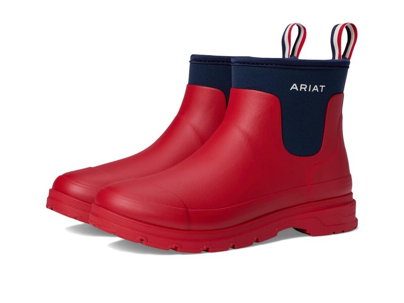 アリアト レディース シューズ ブーツ・レインブーツ Ariat Kelmarshortie Rubber Boots Team Red 赤いこと その他-靴