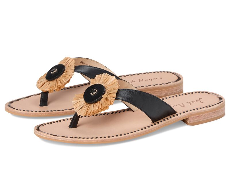 ジャックロジャース レディース シューズ サンダル Jack Rogers Cay Thong Sandal Black/Natural ブラック