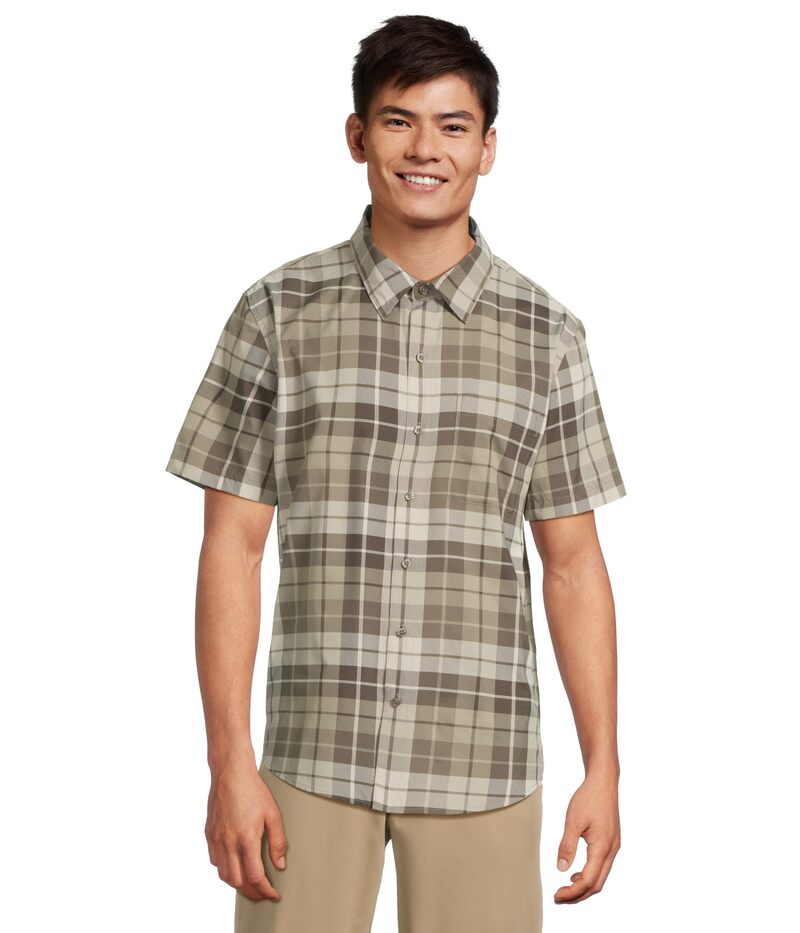 マーモット メンズ トップス シャツ Marmot AirExchange SolarShield Novelty Short Sleeve Shirt Hickory Nut Way