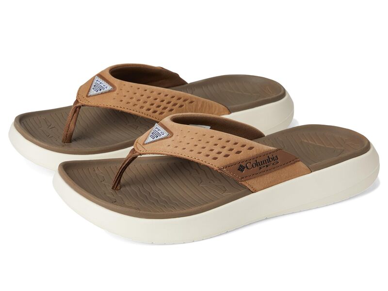 コロンビア メンズ シューズ サンダル Columbia Boatside Flip Lea Dark Truffle/El