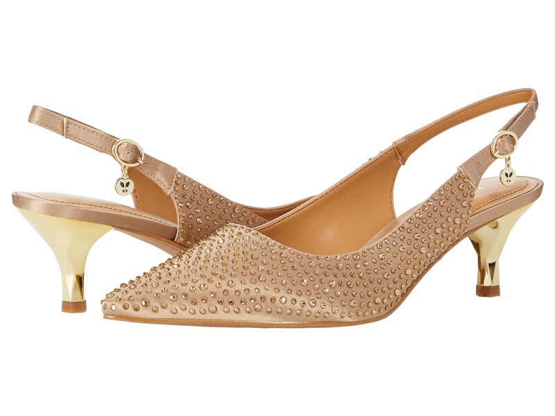 ジェイレニー レディース シューズ 踵 J. Renee Ferryanne Beige Satin/Rhi ベージュ
