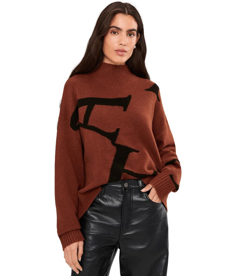 オールセインツ レディース アウター ニット・セーター AllSaints A Star Jumper Chestnut Brown/ ブラウン